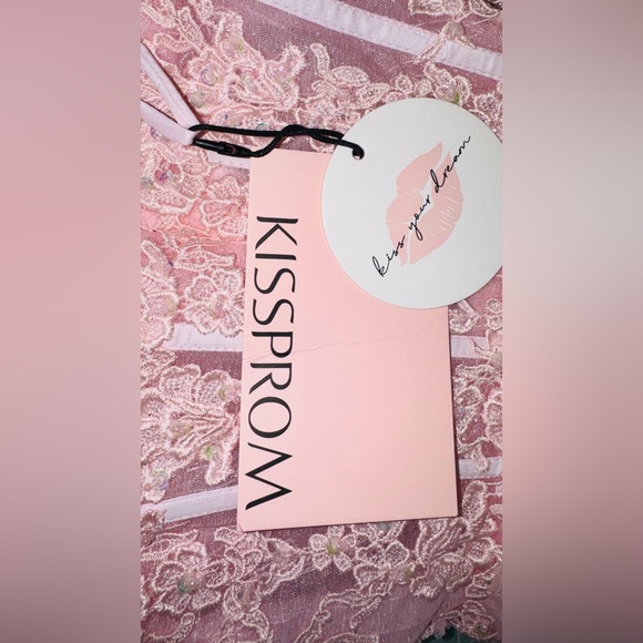 Kiss prom Pink Lace Bustier Tulle Party Dress size 4 nwt prom - Picture 6 of 8